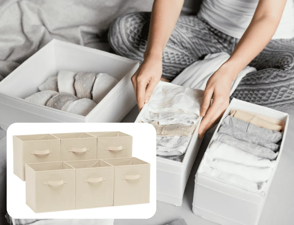 Cajas organizadoras de tela