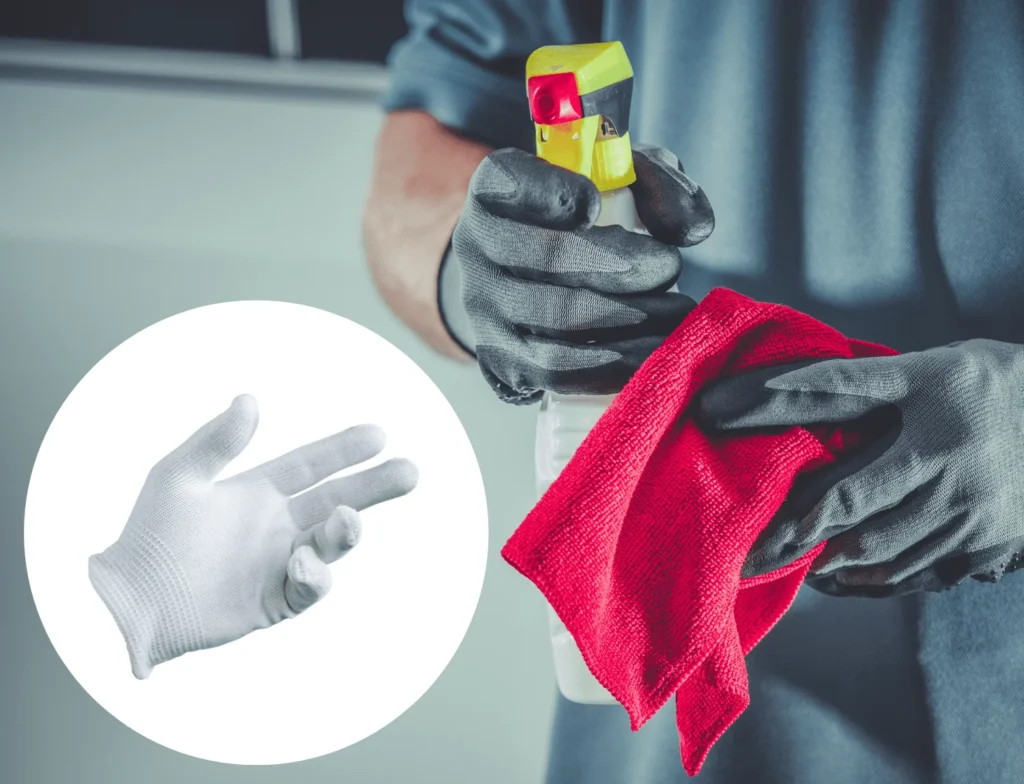 guantes de tela-cloth gloves